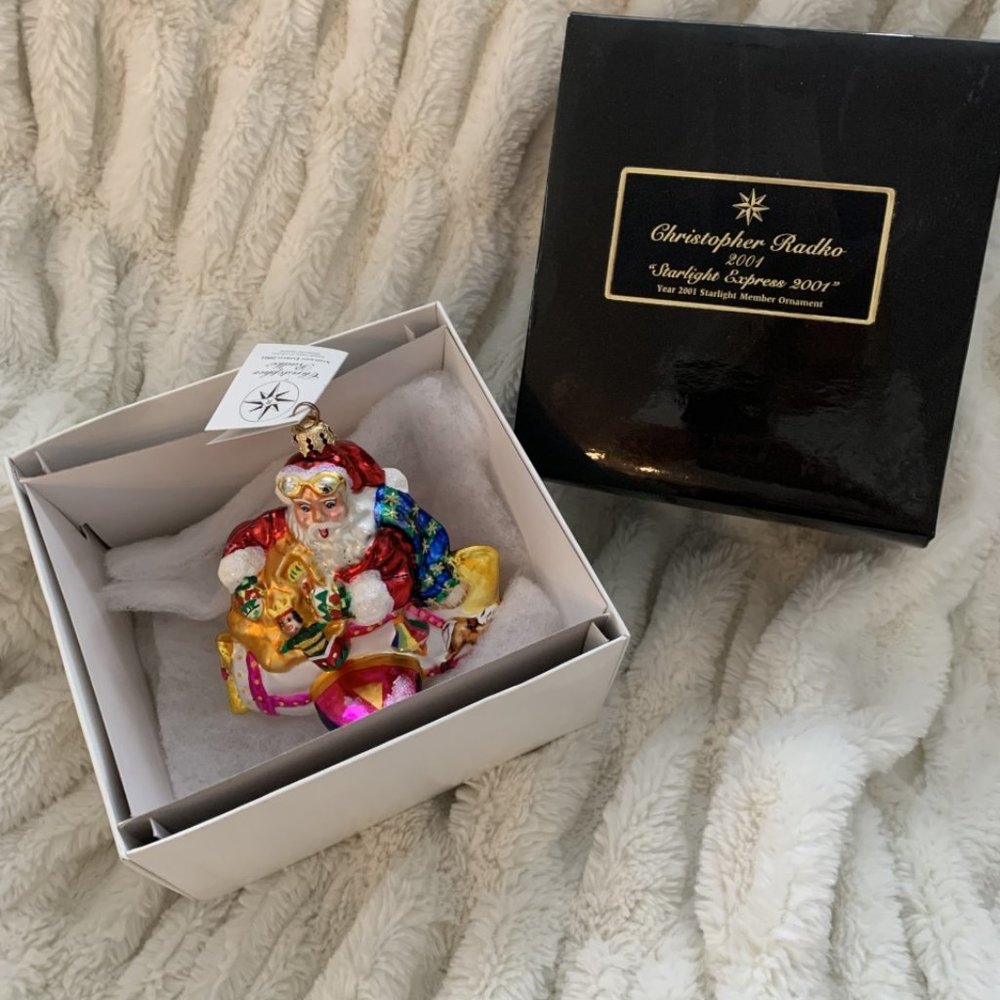 Christopher Radko Santa Starlight Express 2001 Ornament